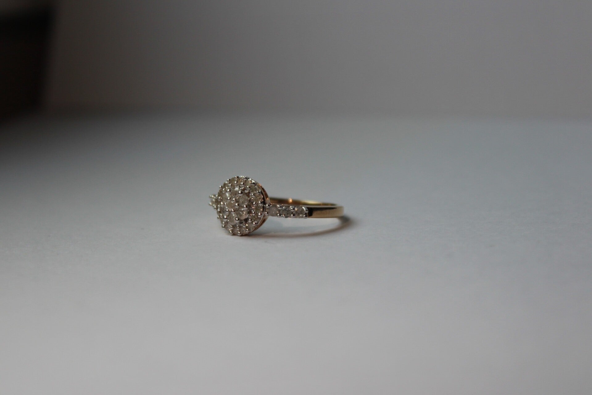 Coco - 9k diamond cluster ring