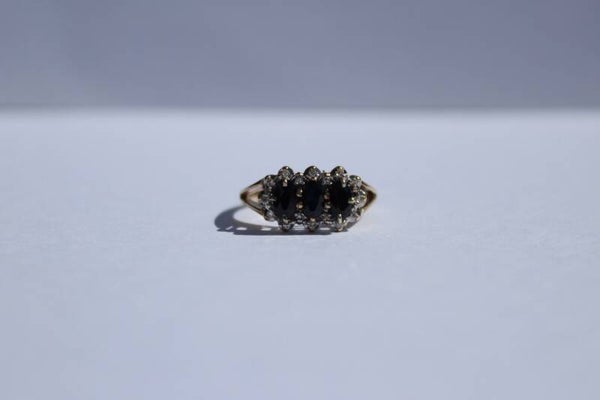 Benthe - Sapphires&Diamonds trilogy ring