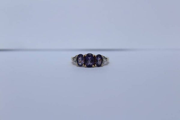 Izzy - Iolite & diamonds