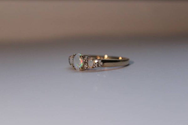 Sev - three opal stone ring
