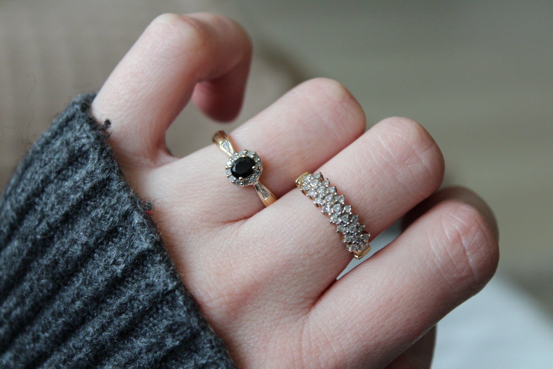 Dena - 9ct Diamond cluster ring