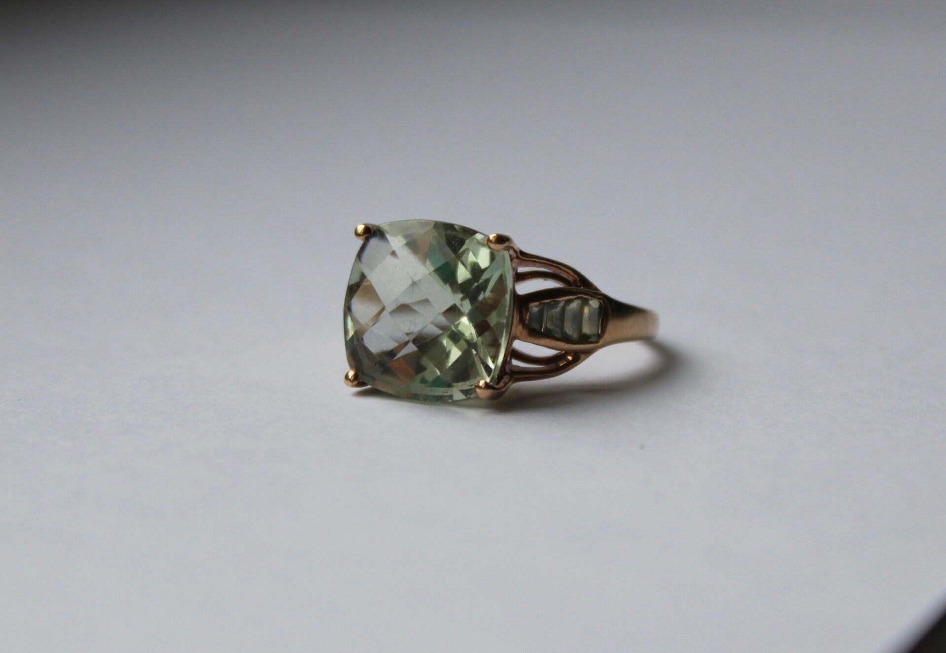 Anne - 9ct Green Amethyst statement