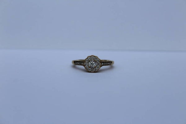 Elin - Diamond cluster illusion ring