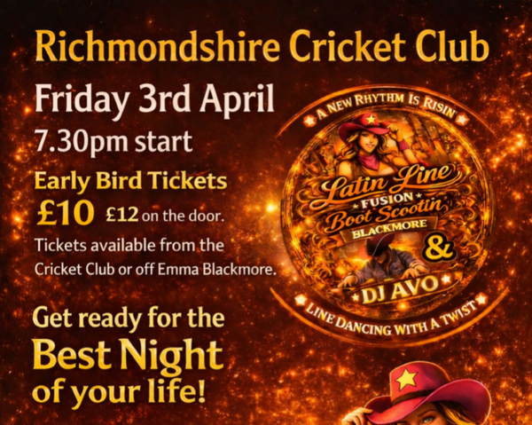 Richmondshire Cricket Club - Latin Line Fusion Night - Tickets
