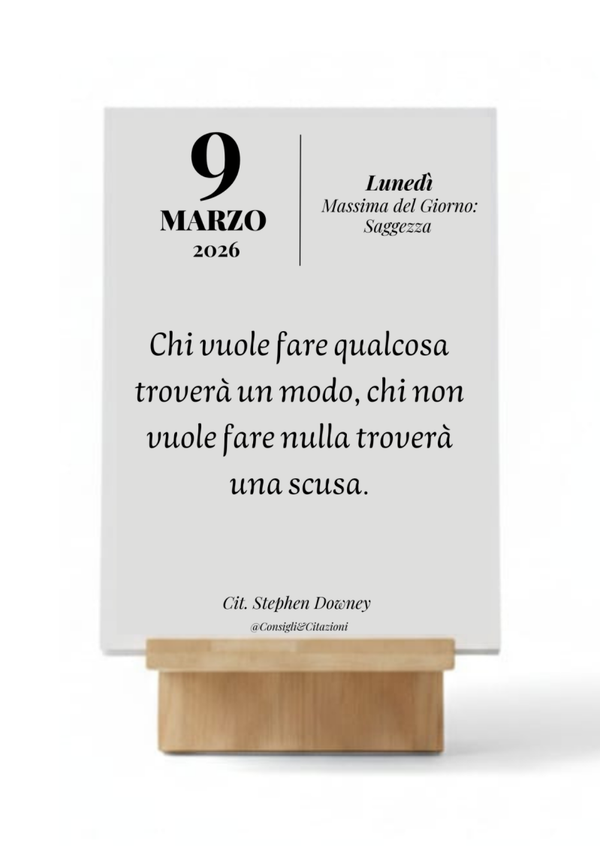 Calendario Ufficiale - Consigli&Citazioni