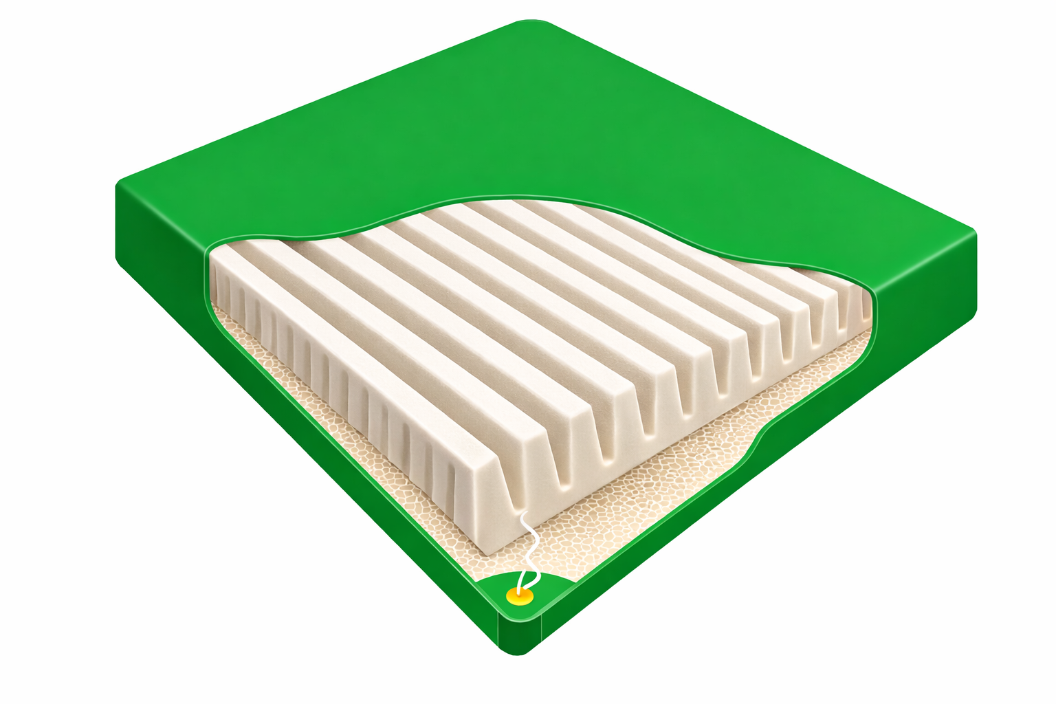 Watermatras Lunalife P 2000 - Lamel Duo