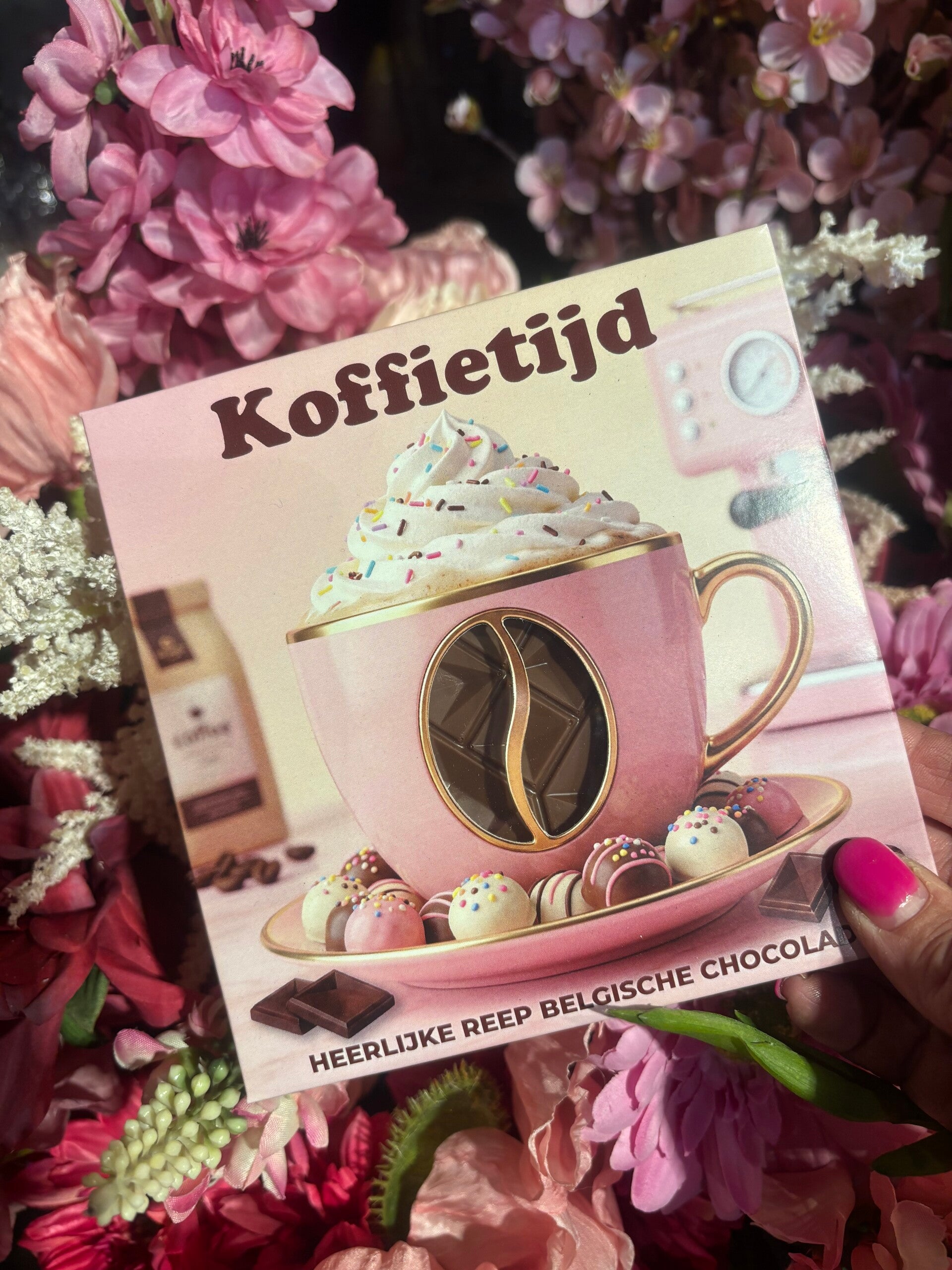 Chocolade reep kaart - Koffietijd