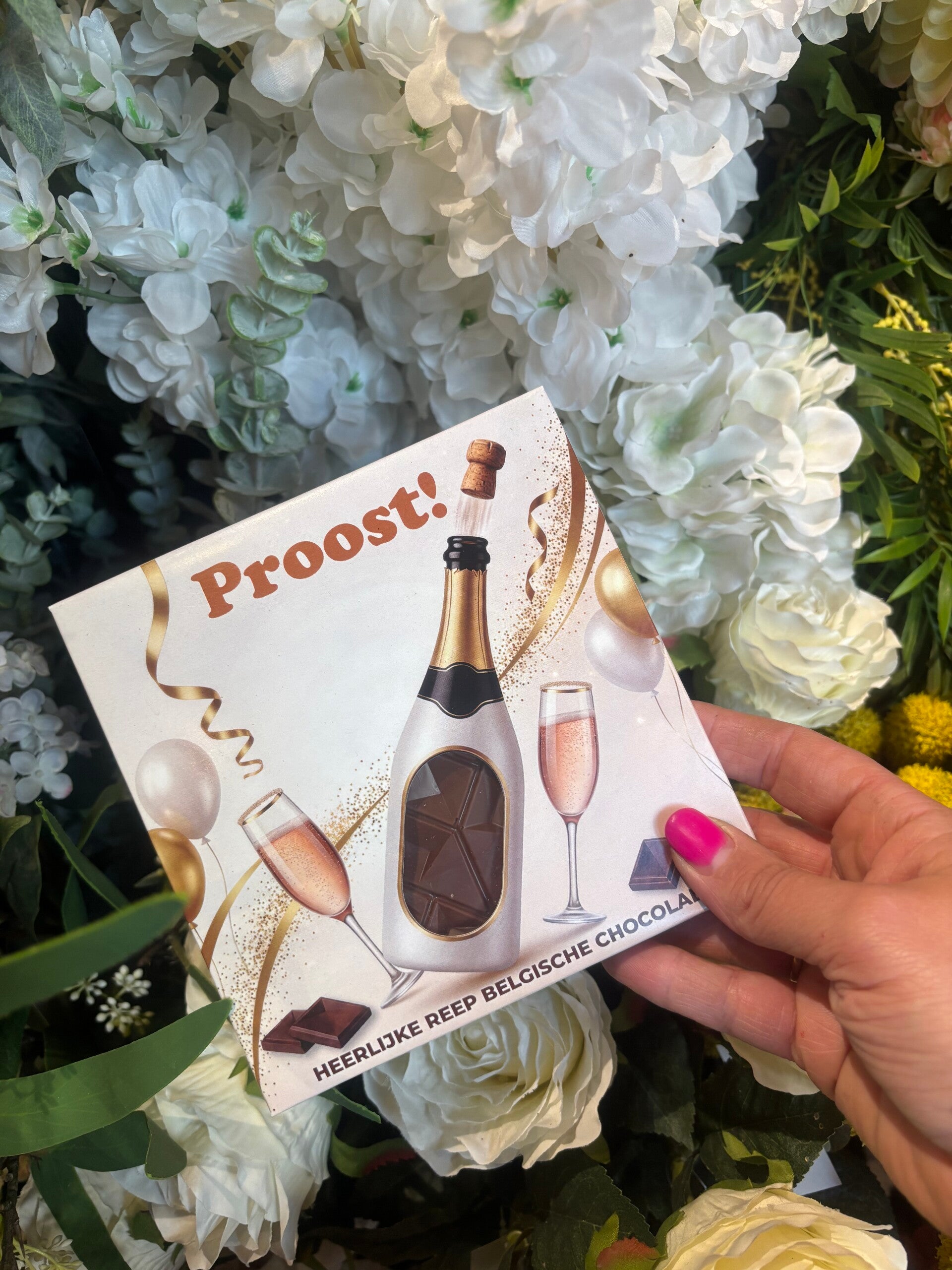 Chocolade reep kaart - Proost