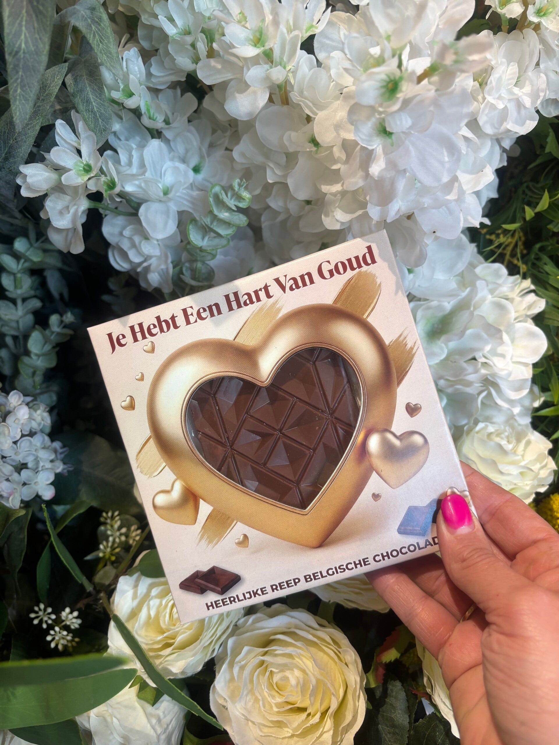 Chocolade reep kaart - Je Hebt Een Hart Van Goud