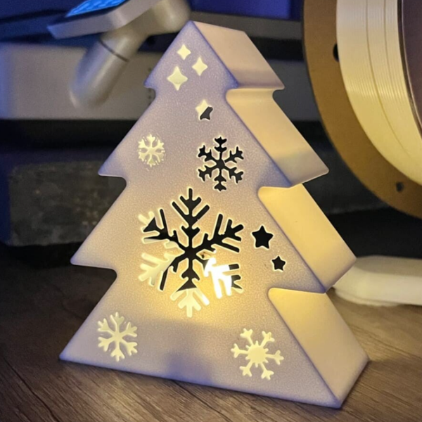 Tannenbaum LED Teelicht Weiss