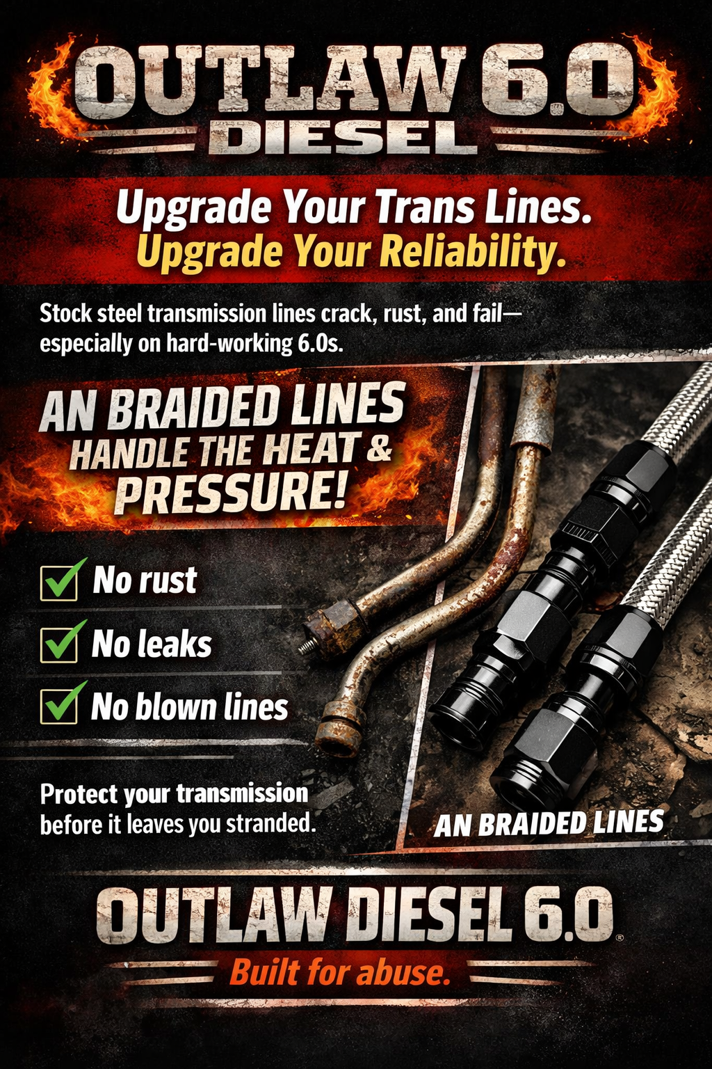 Powerstroke AN Transmission line kit