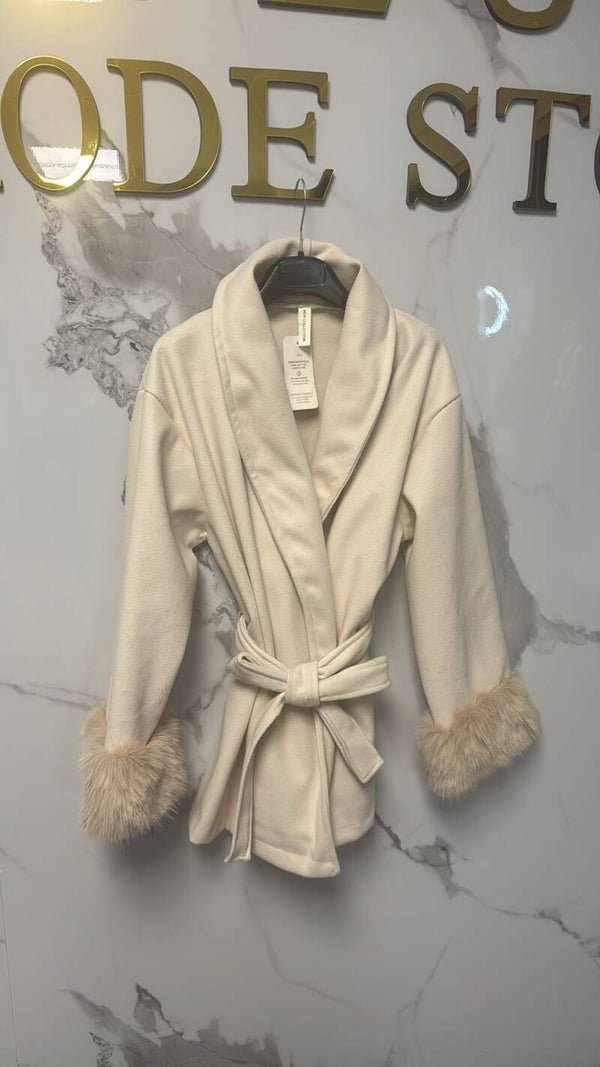 Mantel jacket creme