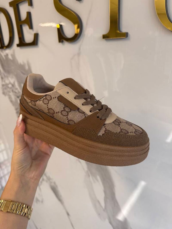 G LOOK SNEAKERS BROWN