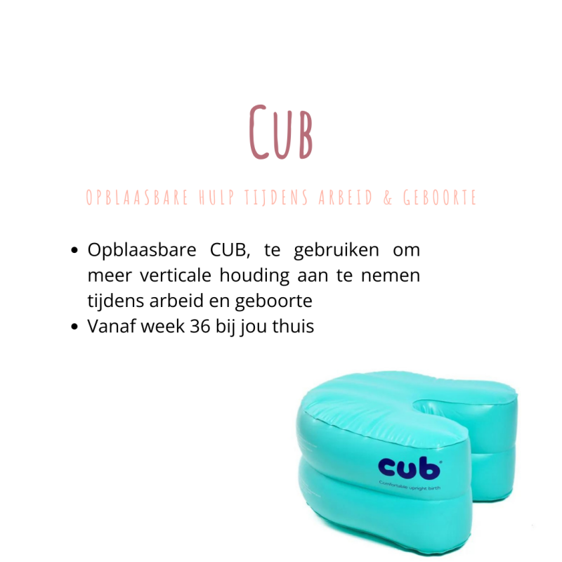 Huur een CUB: opblaasbare hulp tijdens arbeid en geboorte