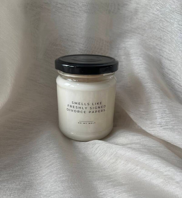 Smells like freshly signed divorce papers.