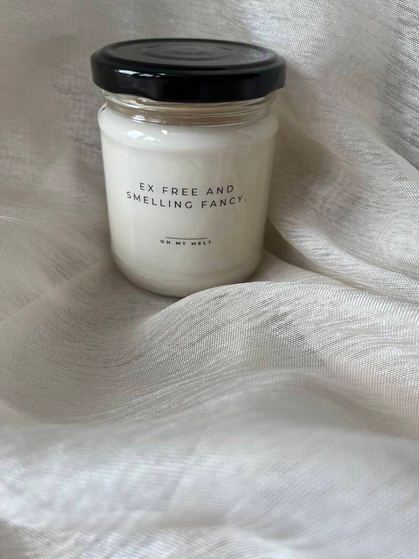 Ex free and smelling fancy.