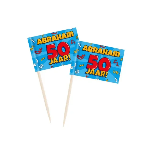 Cocktailprikkers "Abraham" (50 stuks)