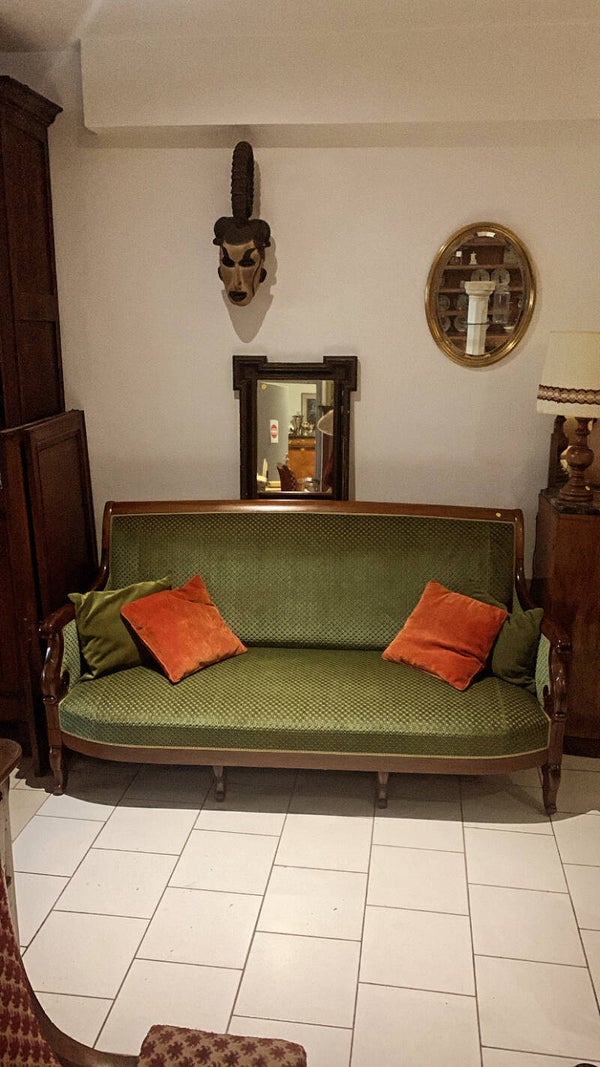 Ancien Canapé Style Restauration XIX