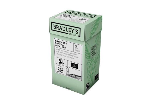 Bradley's Organic Green Tea Sencha & Matcha 4x25st.