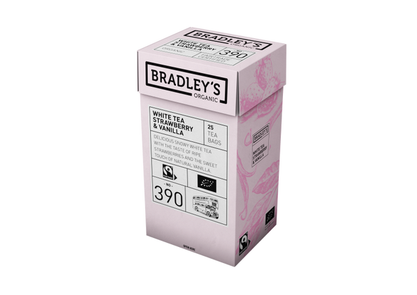 Bradley's Organic White Tea & Strawberry 4x25st.