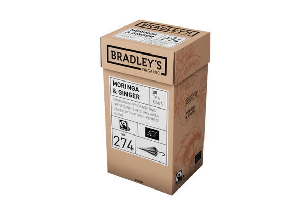 Bradley's Organic Moringa & Ginger 4x25st.
