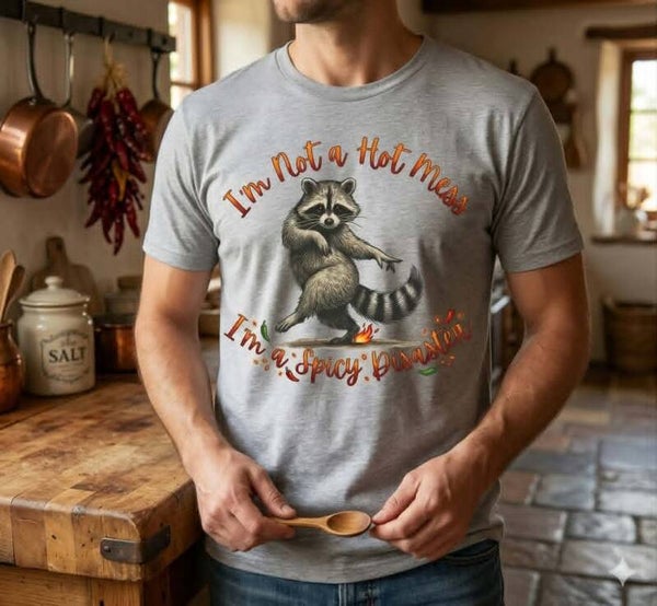 The "Spicy Disaster" Raccoon Tee