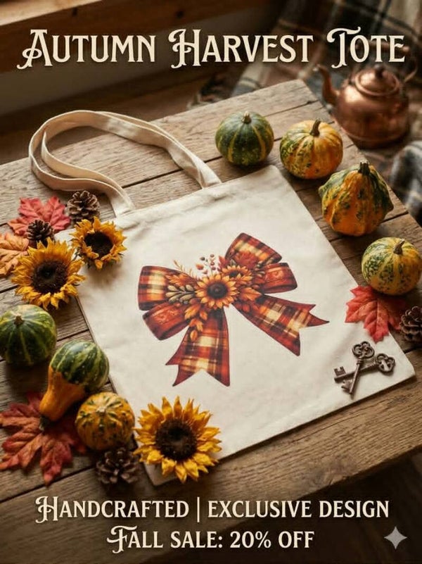 Canvas Bow bag