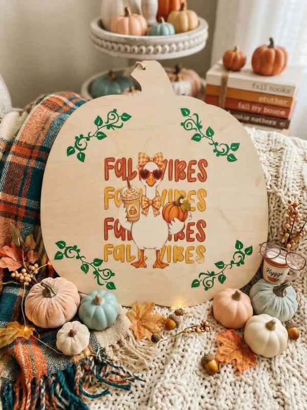 Wooden decor Fall Duck
