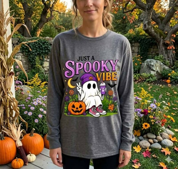 Just a Spooky Vibe Long-Sleeve Tee