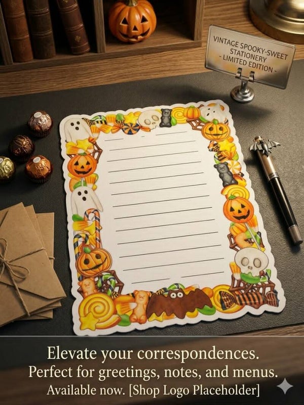 Spooky-Sweet Vintage Stationery