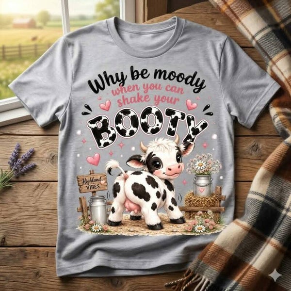 Shake Your Booty Cow Graphic Tee