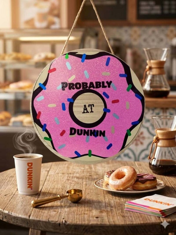 Donut wooden sign