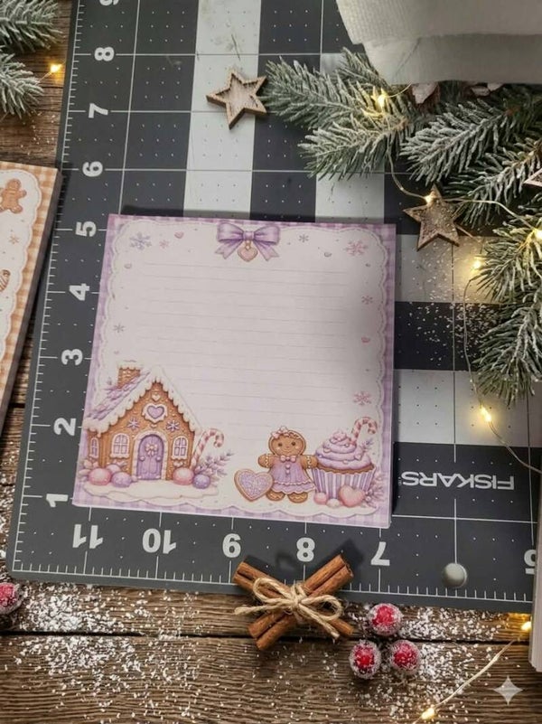 Gingerbread Winter Wonderland Notepad