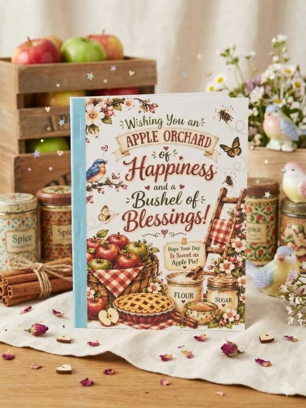 Country apple design notebook