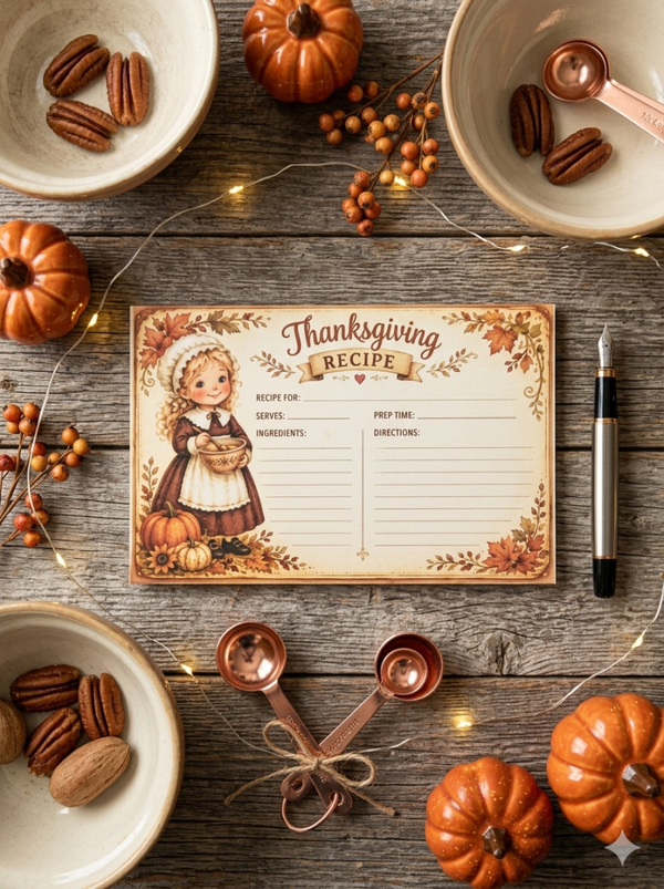 Recipe card notepad