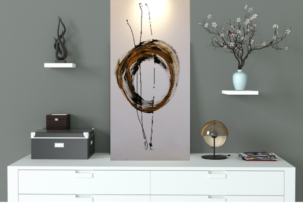 Think Without A Box , 0,70 x 1,40 m, Acryl auf Leinwand, 2021