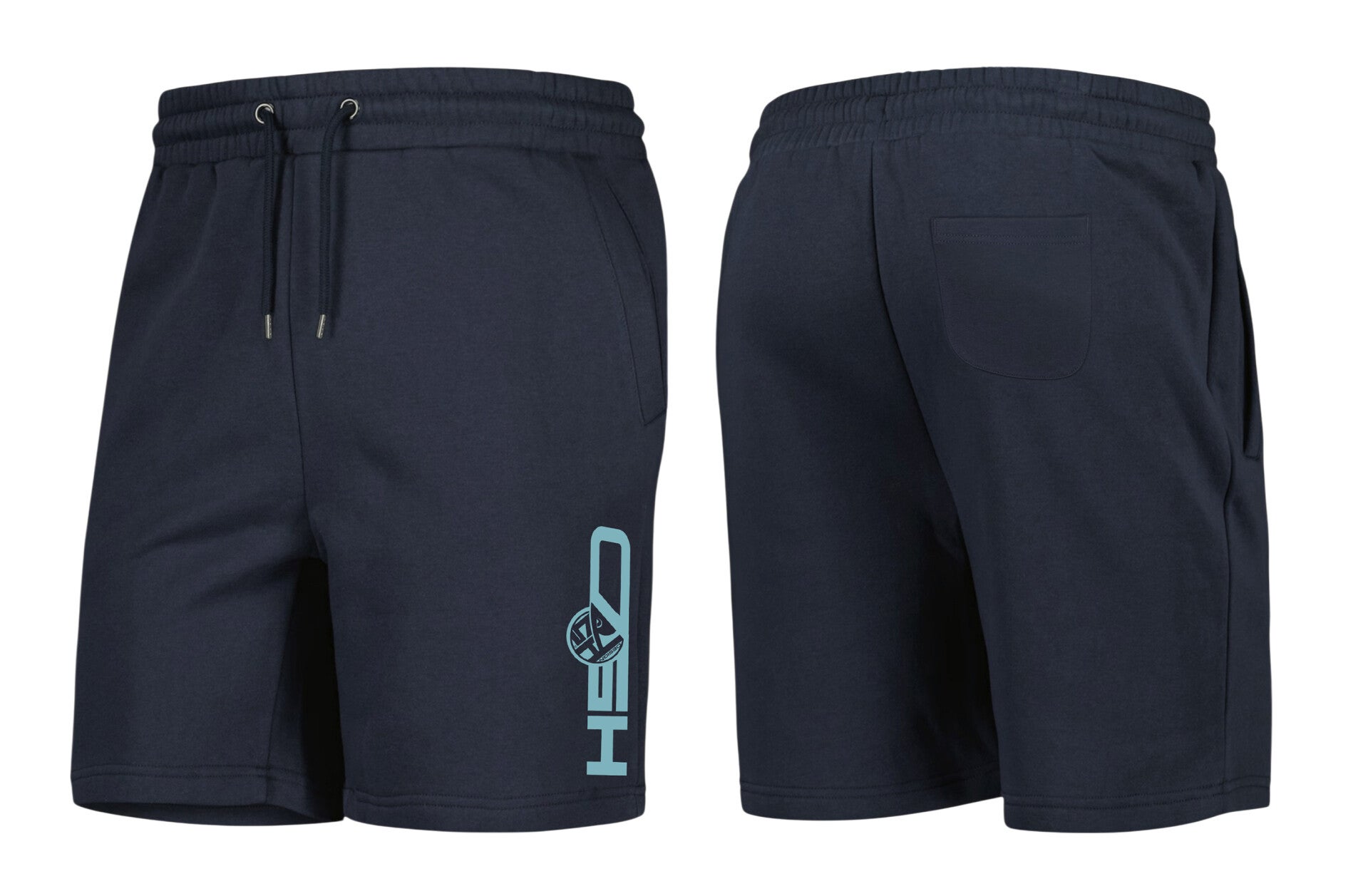 Korte broek zwart HSD - logo blauw