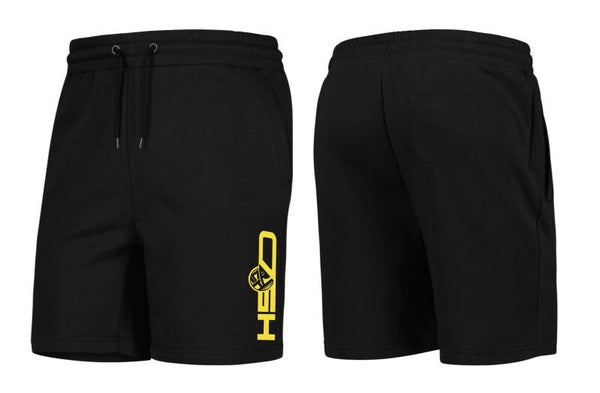 Korte broek zwart HSD - logo geel