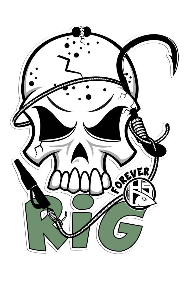 Sticker The Rig Karper 15x11cm