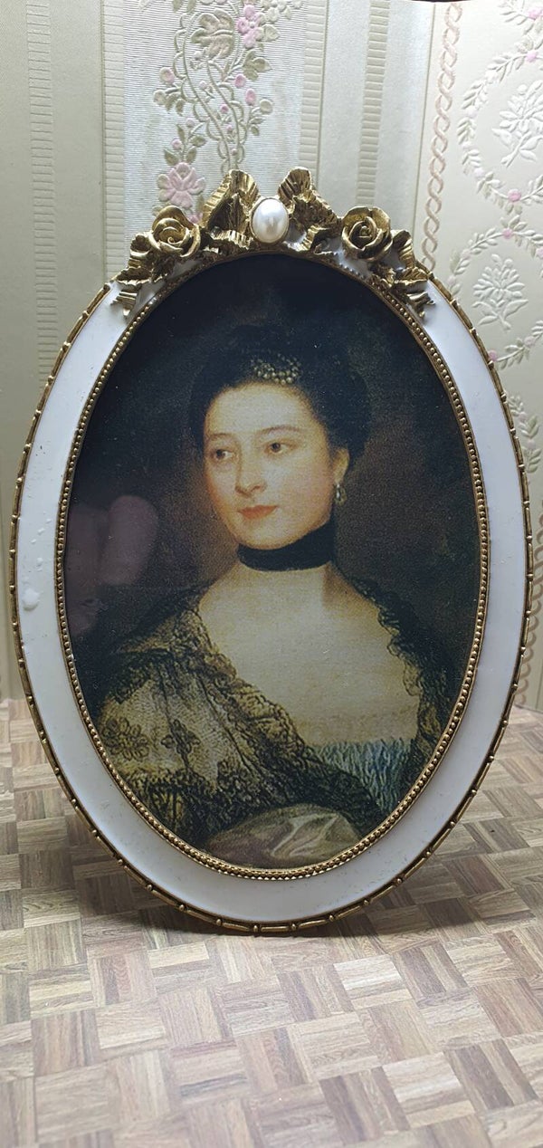 Ovaal klassiek fotolijstje