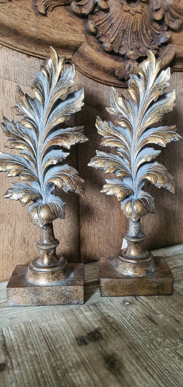 Decoratief blad op voet ( Set)