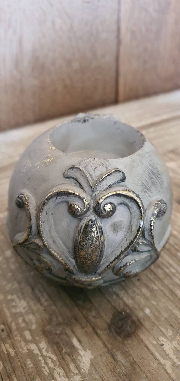 Baroque Theelicht bolvorm