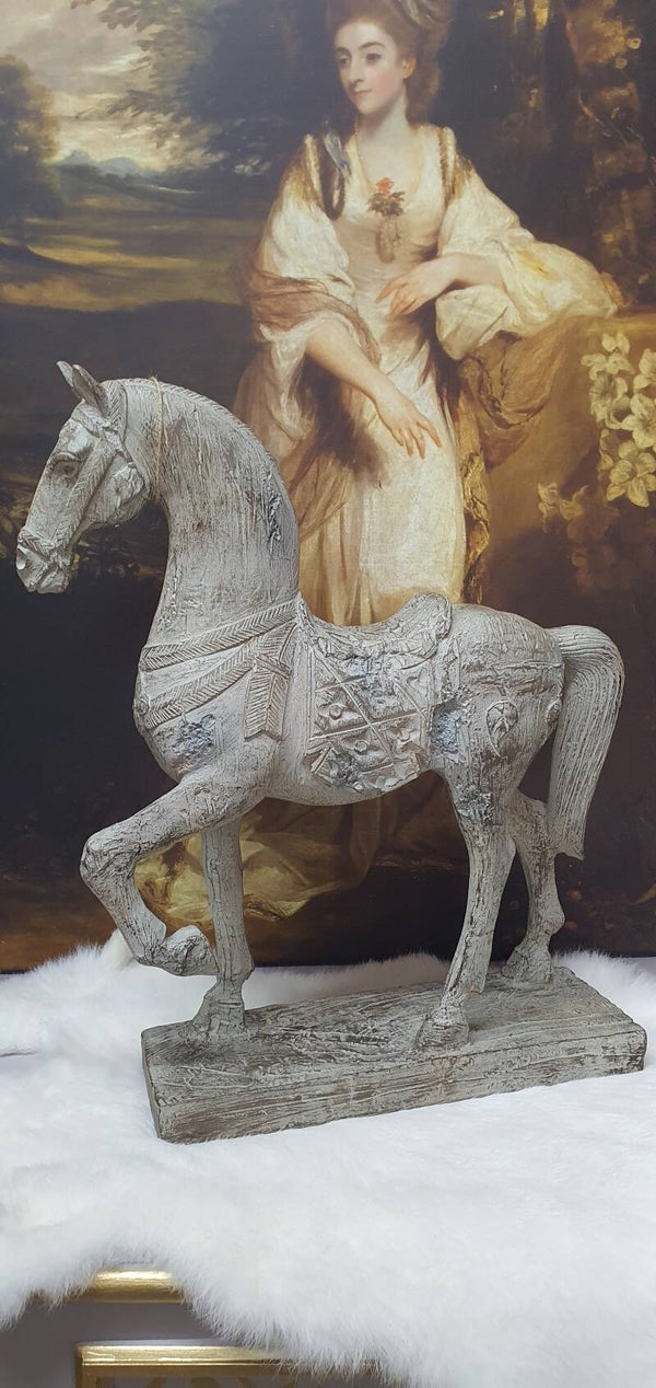 Prachtig Paard op voet Clayre & Eef