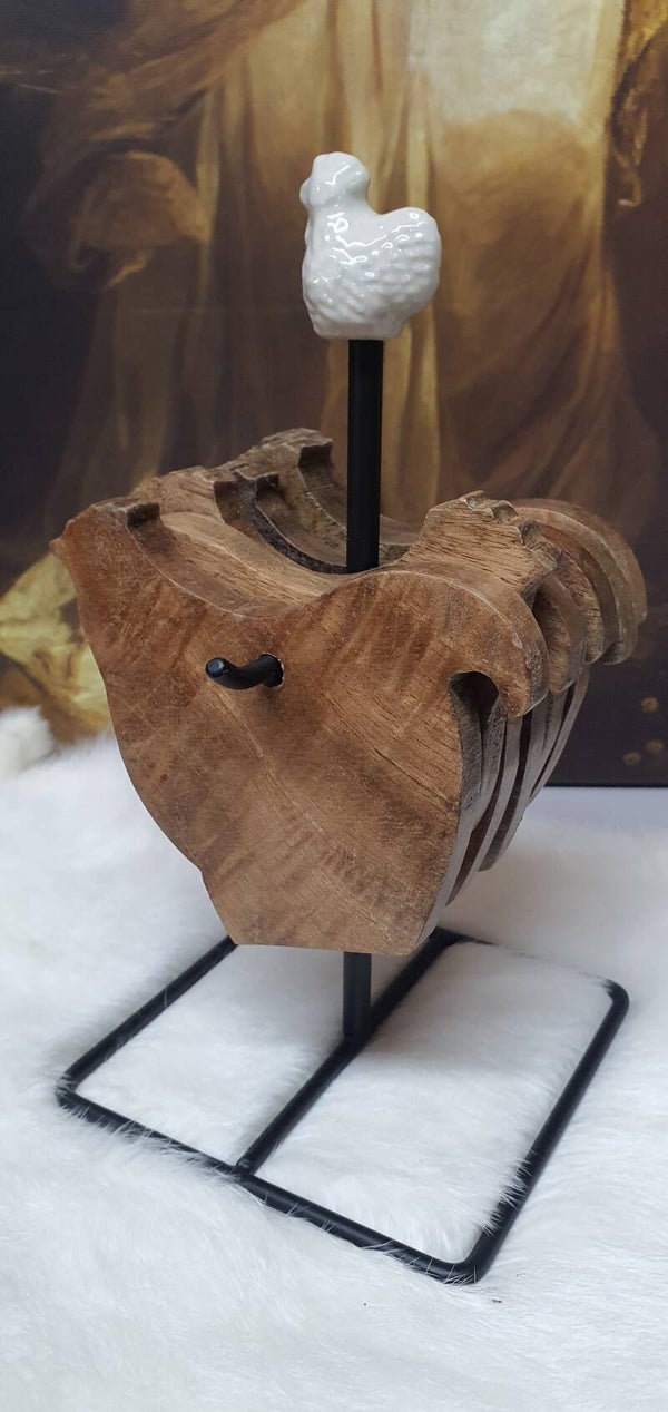 6 Houten Onderzetters