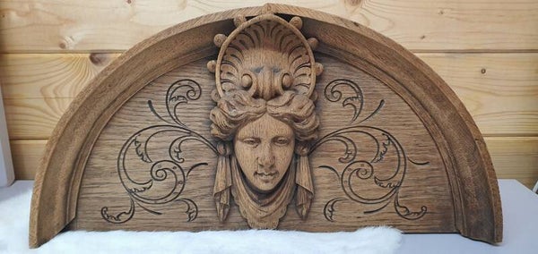 Prachtig Uitgesneden Houten Ornament