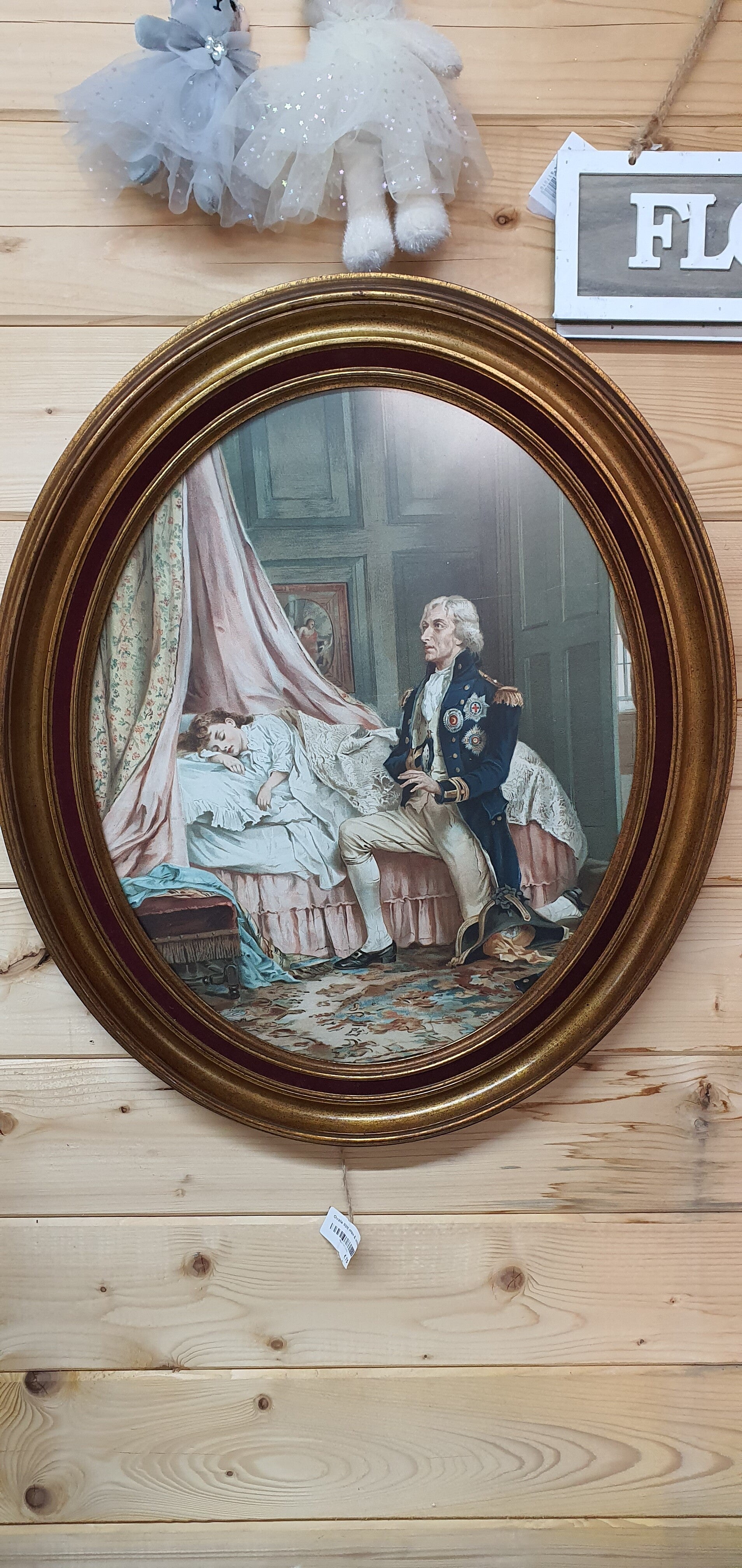 Ovale  lijst met victoriaanse stijl