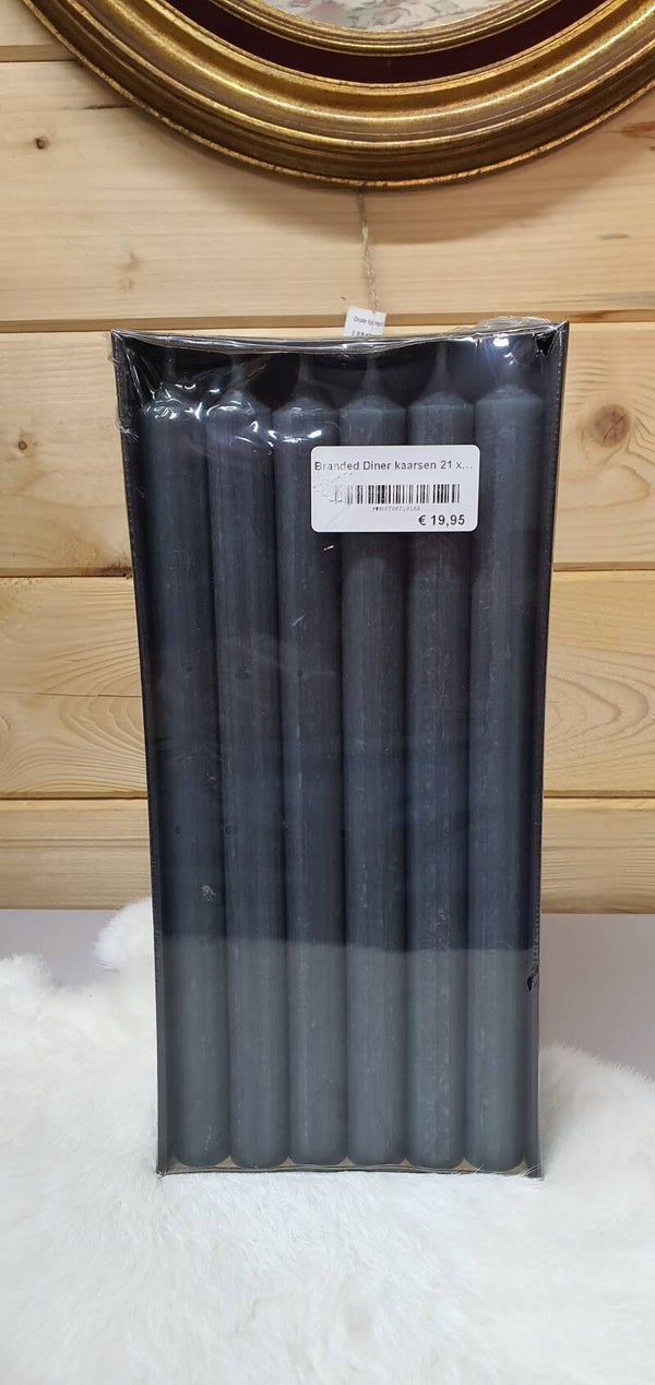 Branded Diner kaarsen Dark Grey