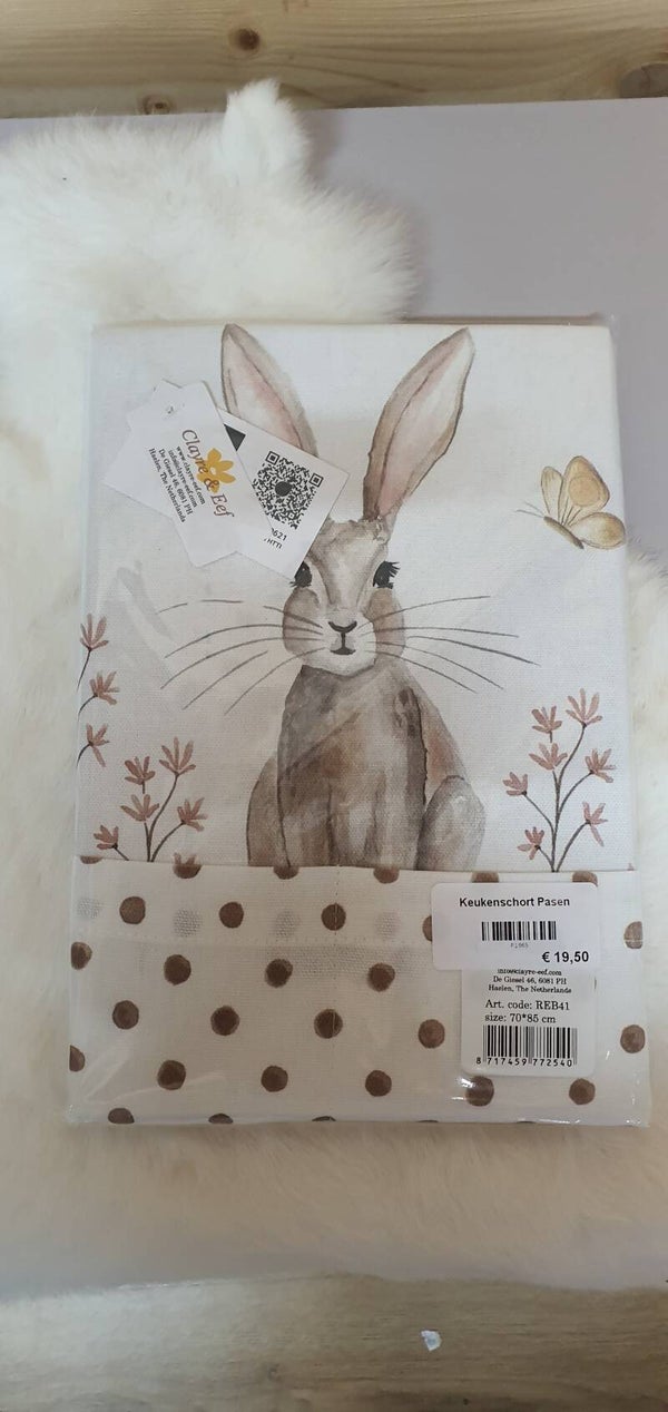 Keukenschort konijn