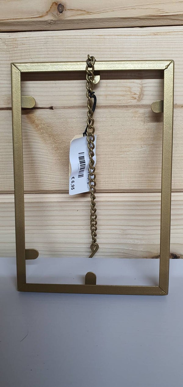 Hanglijstje voor geurzakje goudkleurige