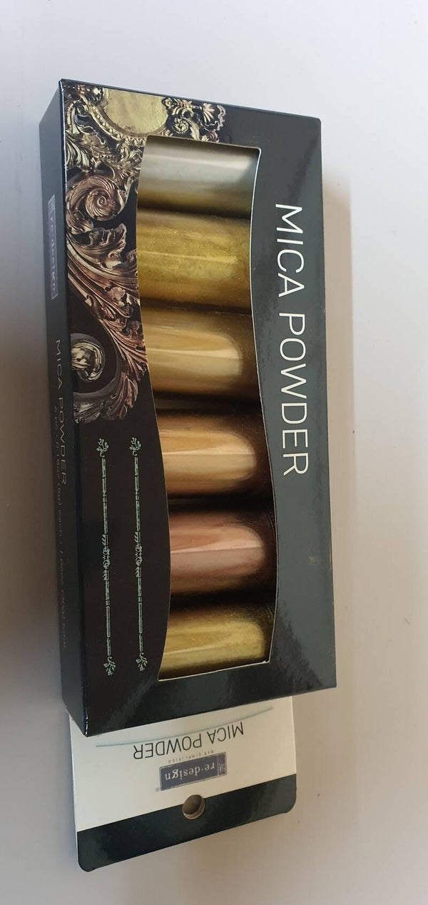 PIGMENT POEDER 6 KLEUREN
